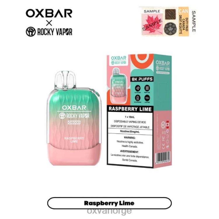 OXVA Norge - bringebærlime T82LT11 OXVA OXBAR G8000