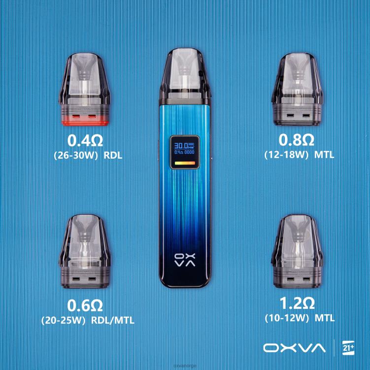 OXVA Vape Bergen - grå T82LT83 OXVA XLIM V3 toppfylling av patron