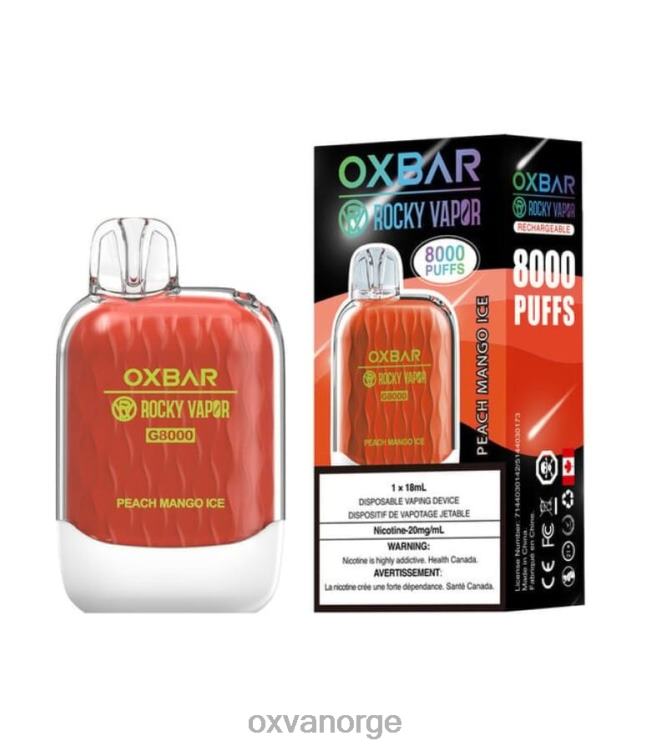 OXVA Best Vape - fersken mango is T82LT39 OXVA OXBAR G8000