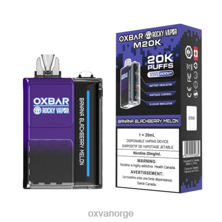 OXVA Norge - banan bjørnebær melon T82LT1 OXVA OXBAR M20K