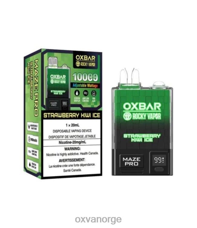 OXVA Review - jordbær kiwi is T82LT27 OXVA OXBAR MAZE PRO 10000