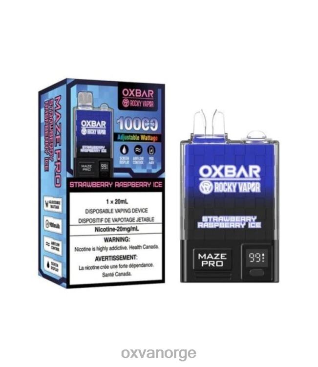 OXVA Vape Flavors - jordbær bringebær is T82LT30 OXVA OXBAR MAZE PRO 10000